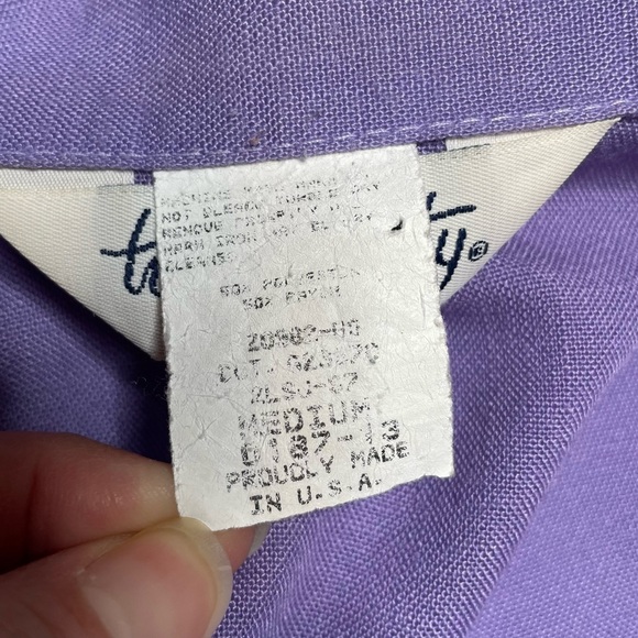 VINTAGE Two Twenty Collection USA Made Purple Jacket Size Medium - Picture 4 of 8